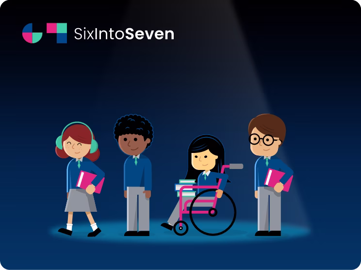 SixIntoSeven logo and pupils